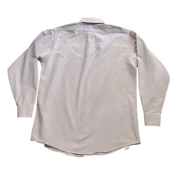 CLAYBROOK-WRINKLE FREE-BUTTON FRINT SHIRT -MENS SIZE LARGE-16 - Picture 4 of 6